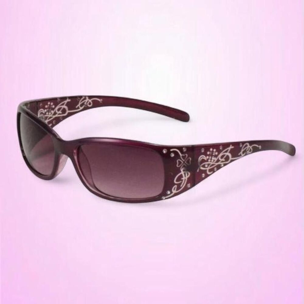 Unbranded Women's Burgundy and Purple Sunglasses